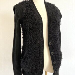 Bird by Juicy Couture Vintage Black Textured Knit Cardigan – Cozy Meets Cool!